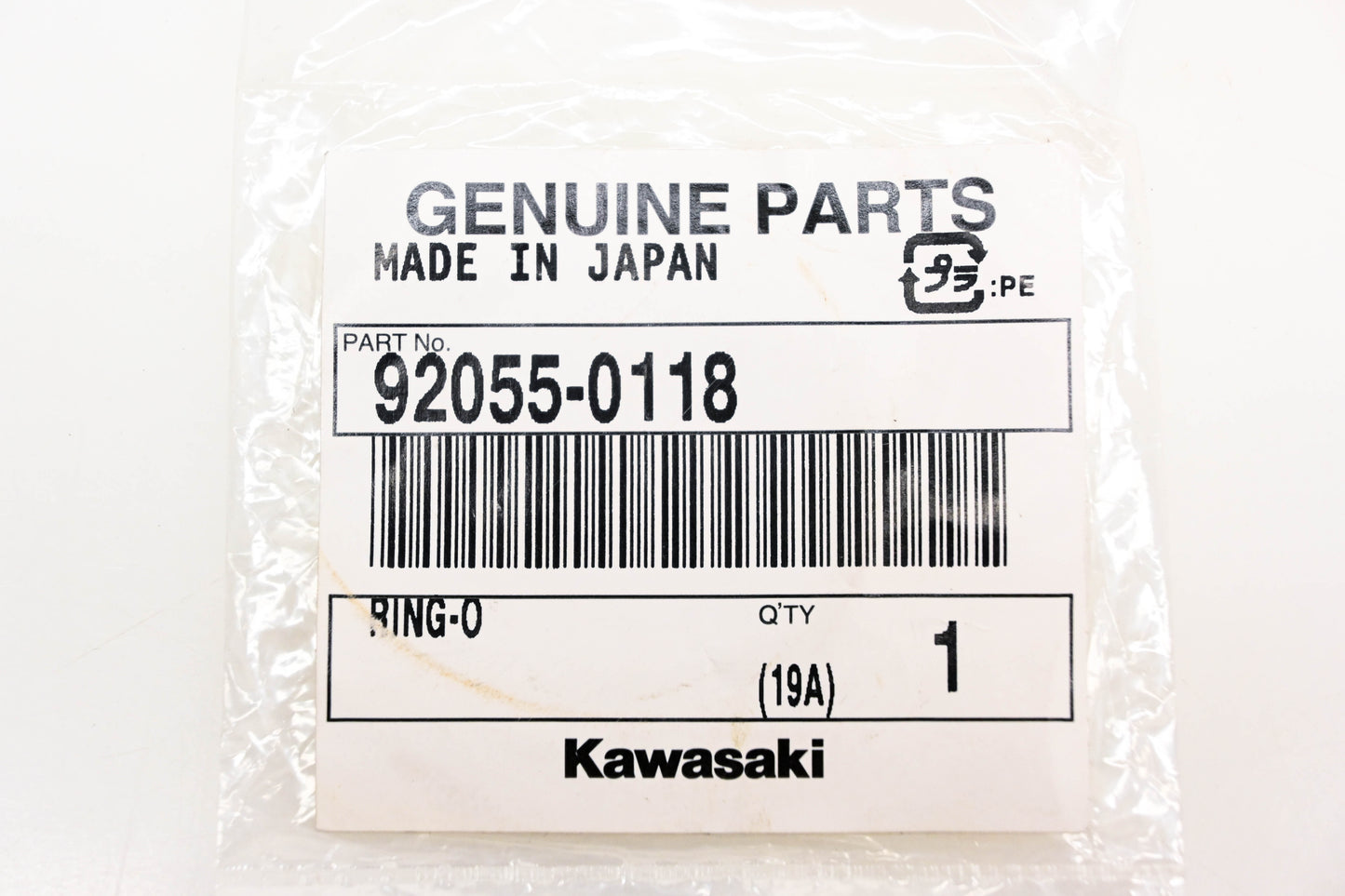 New OEM Kawasaki 92055-0118 O Ring NOS