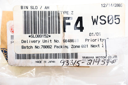 New OEM Yamaha 93315-21454-00-00 Bearing NOS