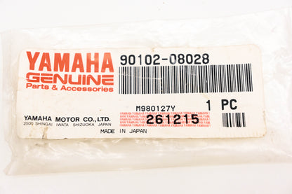 New OEM Yamaha 90102-08028-00 Bolt w/ Hole NOS