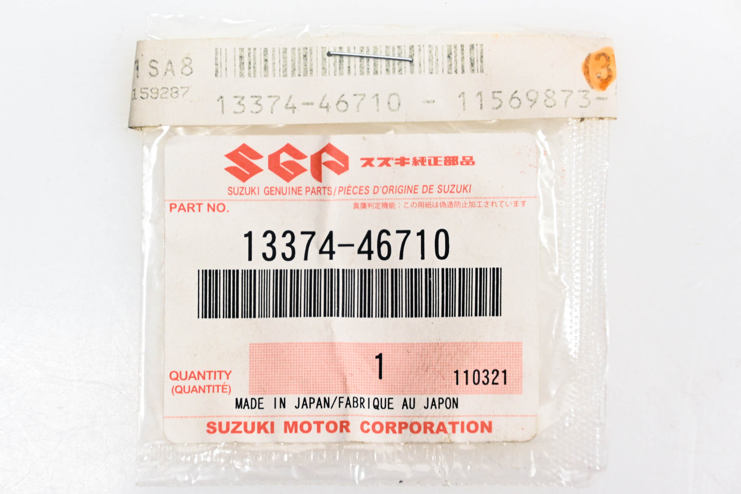 New OEM Suzuki 13374-46710 Needle Valve O Ring NOS