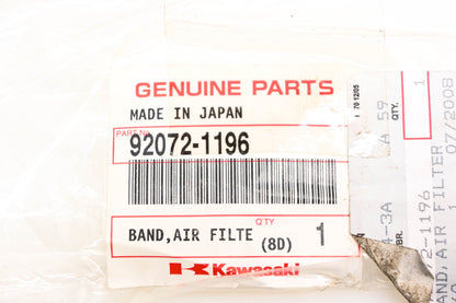 New OEM Kawasaki 92072-1196 Air Filter Band NOS
