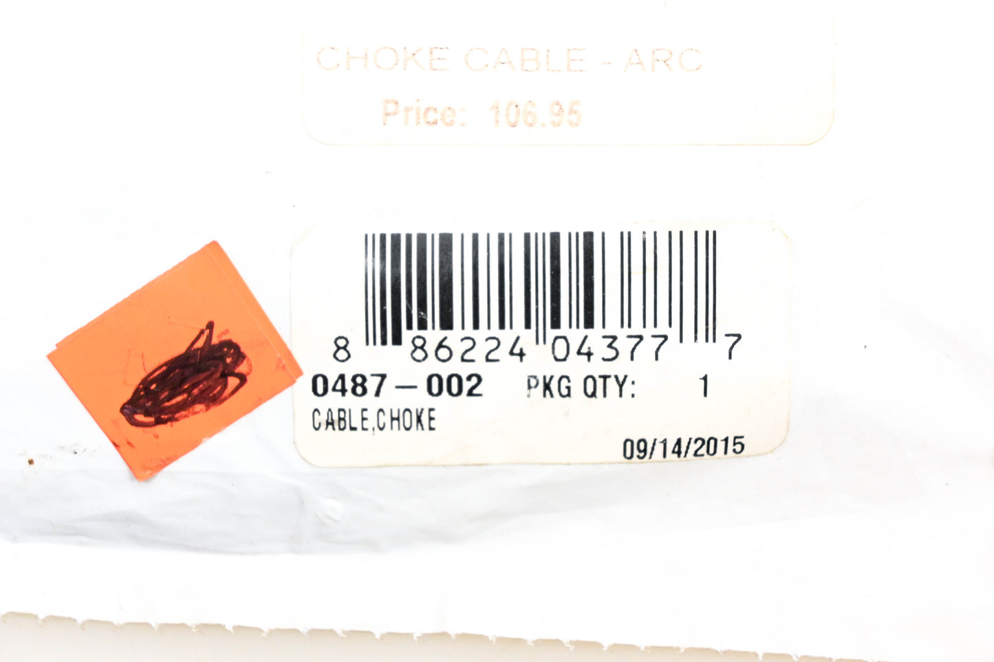 New OEM Arctic Cat 0487-002 Choke Cable NOS