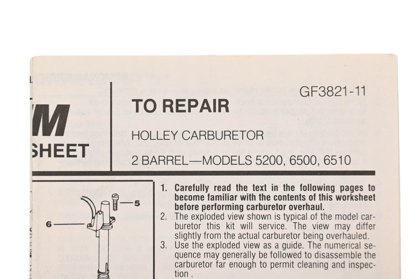 Hygrade 1217A Carburetor Repair Kit NOS