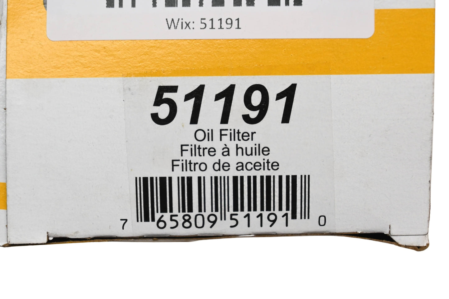 Wix 51191 Oil Filter NOS