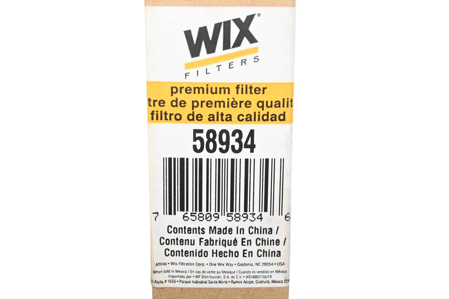 Wix 58934 Transmission Filter Kit NOS