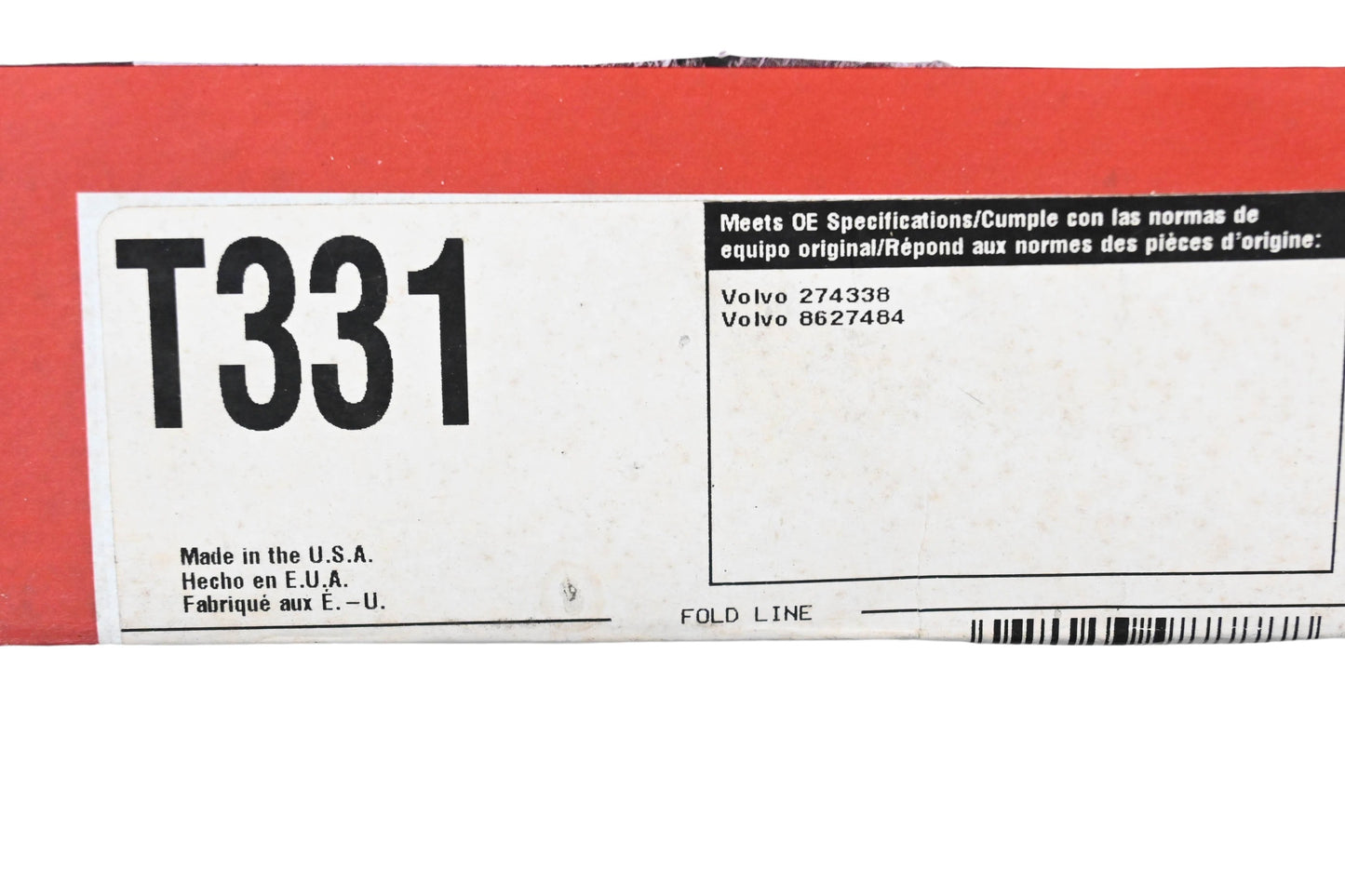 Gates T331 Timing Belt NOS