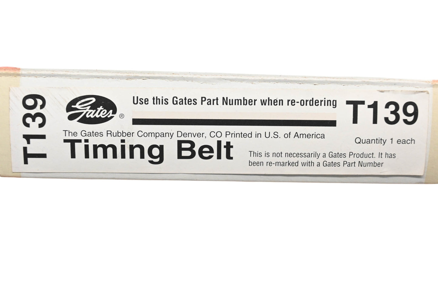 Gates T139, TB139 Timing Belt NOS