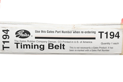 Gates T194 Timing Belt NOS