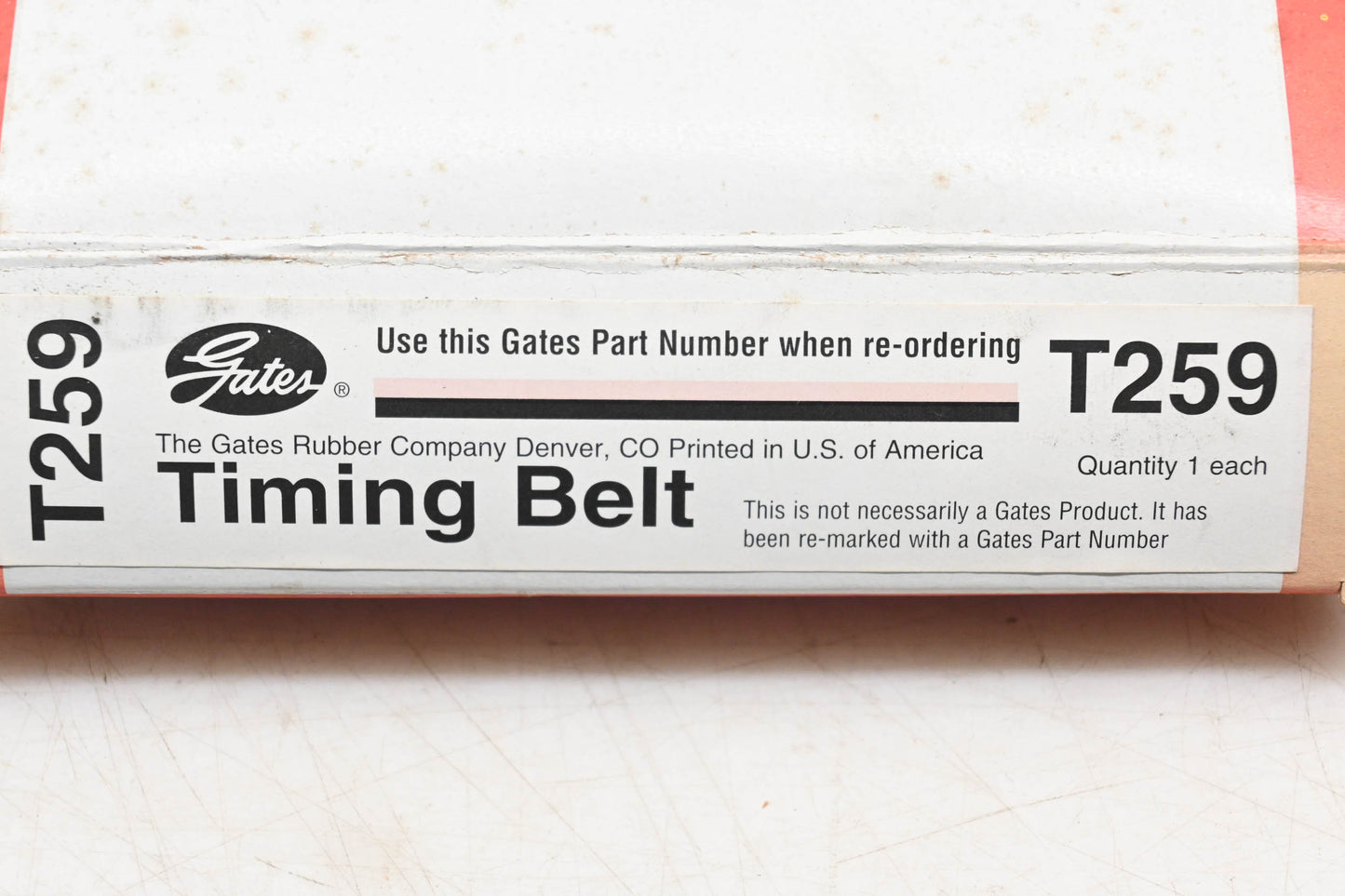 Gates T259, TB259 Timing Belt NOS