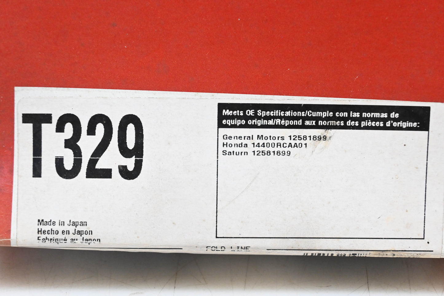 Gates T329, OHC329 Timing Belt NOS