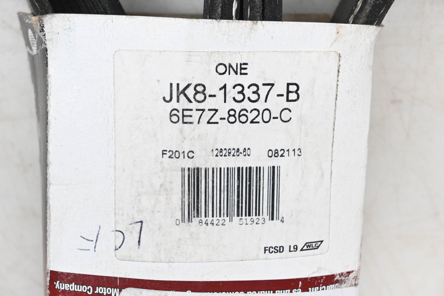Motrocraft JK8-1337-B, 6E7Z-8620-C Serpentine Belt NOS