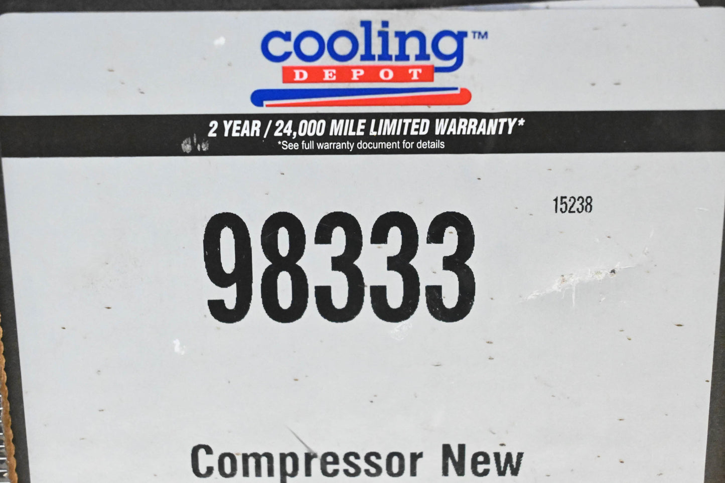 Cooling Depot 98333 A/C Compressor