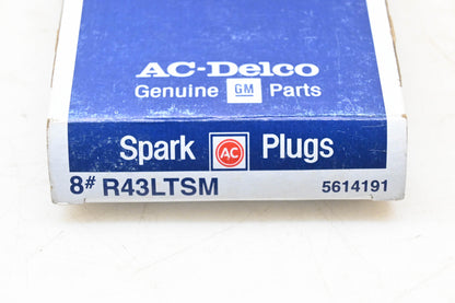 ACDelco R43LTSM, 5614191 Spark Plugs Qty 8 NOS