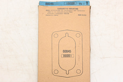 Fel-Pro 60045, 80351 Carburetor Mounting Gasket NOS