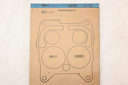 Fel-Pro 60010, 80266 Carburetor Mounting Gasket NOS