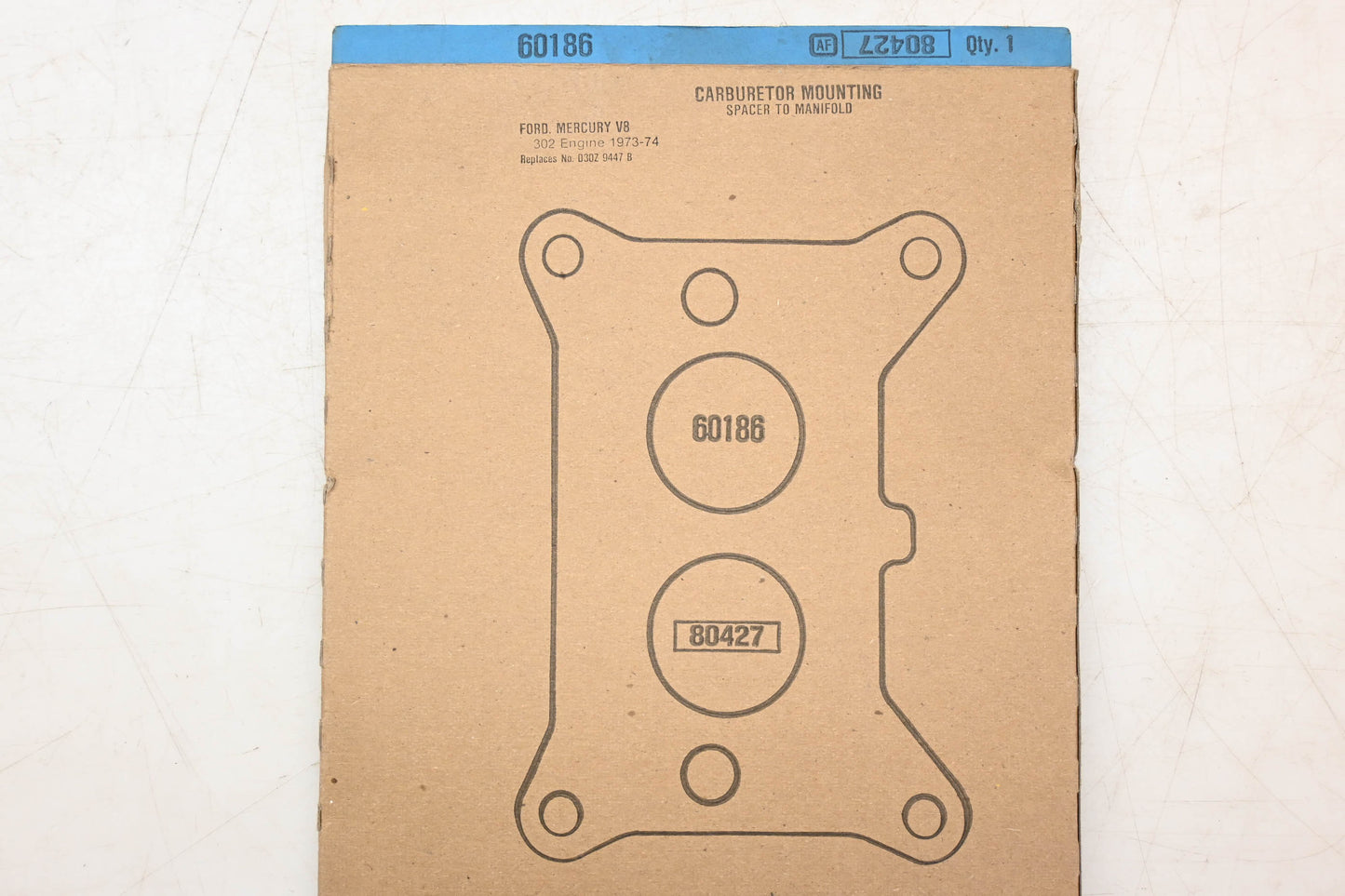 Fel-Pro 60186, 80427 Carburetor Mounting Gasket NOS