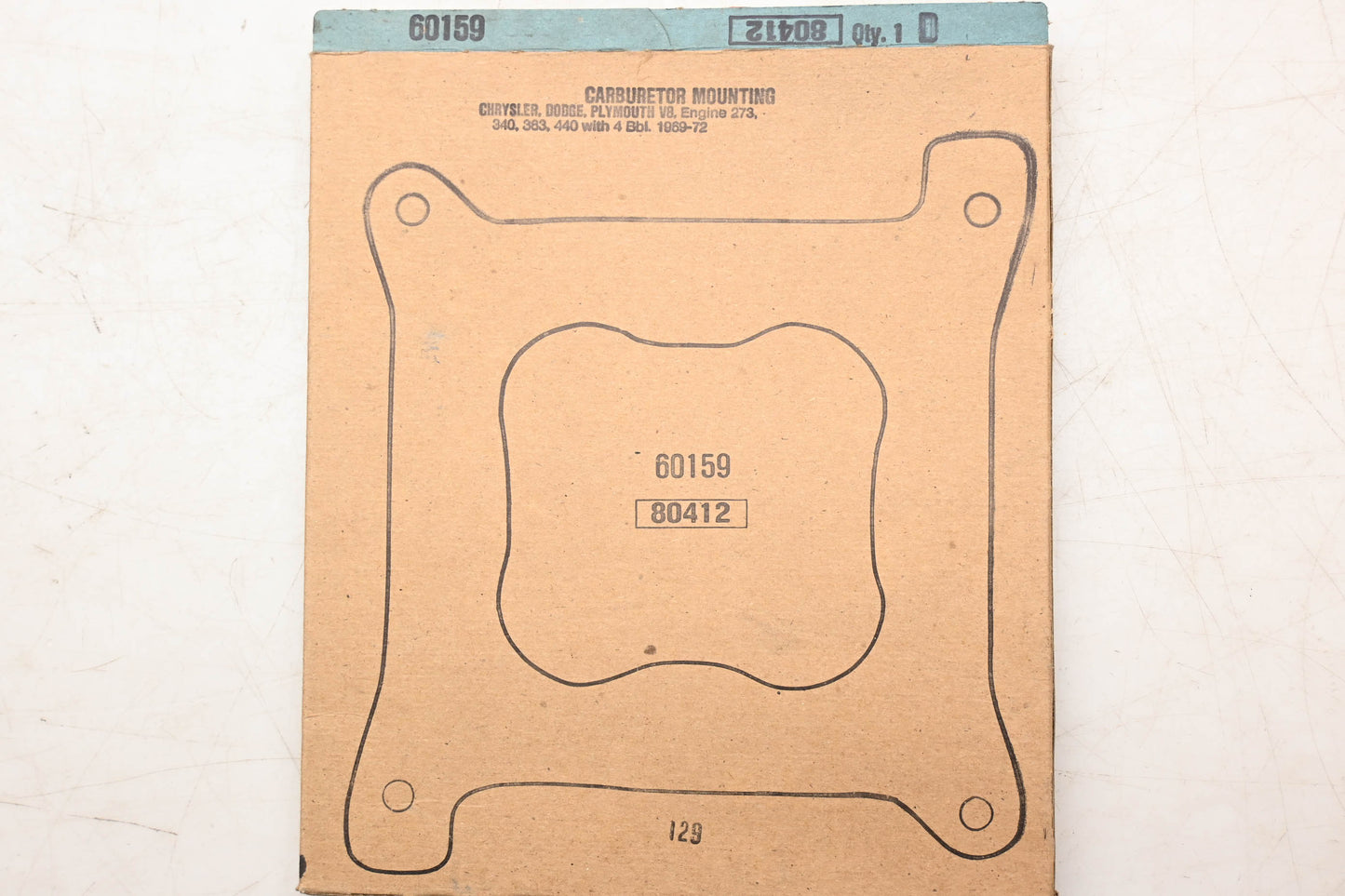 Fel-Pro 60159, 80412 Carburetor Mounting Gasket NOS