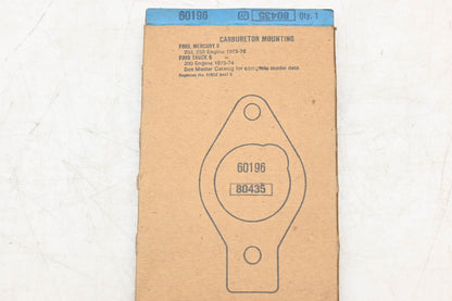 Fel-Pro 60196, 80435 Carburetor Mounting Gasket NOS