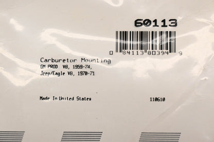 Fel-Pro 60113 Carburetor Mounting Gasket NOS