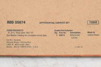 Fel-Pro RDS 55074, 55074 Differential Carrier Housing Gasket NOS