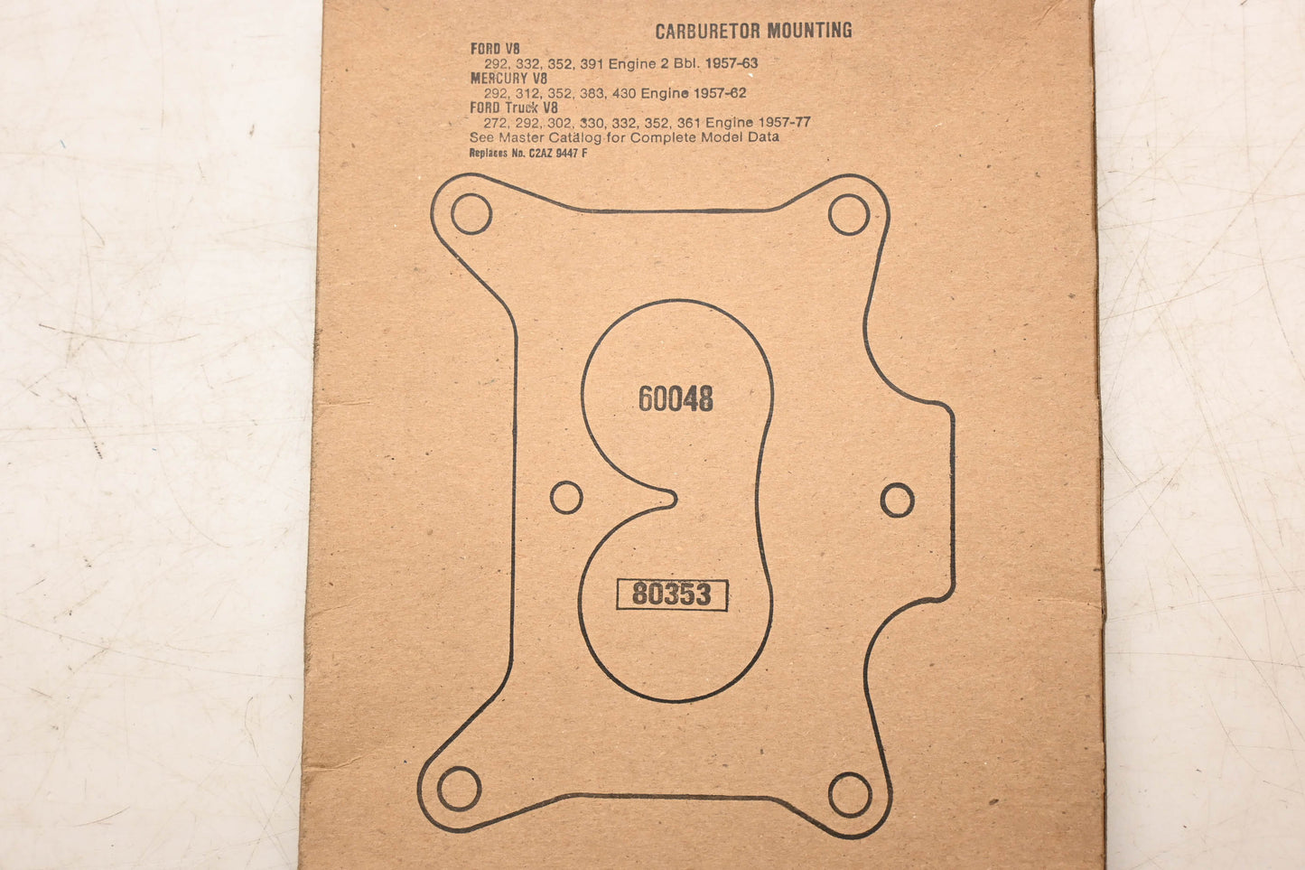 Fel-Pro 60048, 80353 Carburetor Mounting Gasket NOS