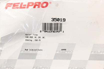 Fel-Pro 35019 Water Pump Gasket NOS