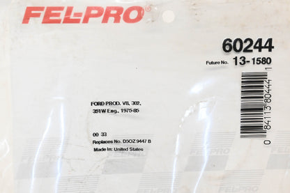 Fel-Pro 60244, 80444 Carburetor Mounting Gasket NOS