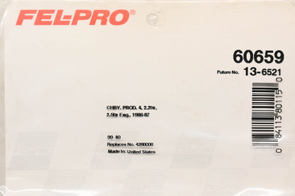 Fel-Pro 60659, 4288008 Air Cleaner Mounting Gasket NOS