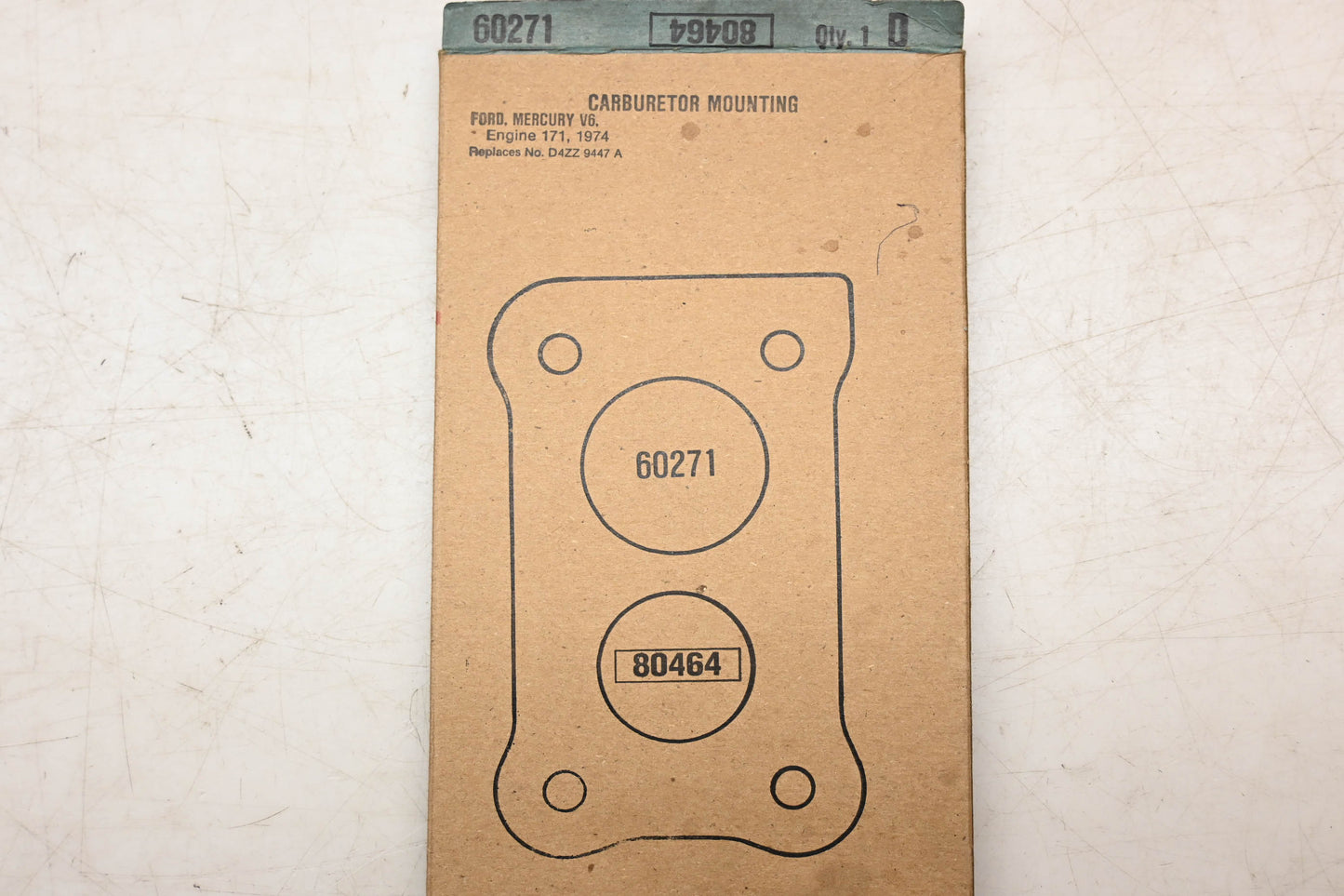 Fel-Pro 60271, D4ZZ-9447-AB Carburetor Mounting Gasket NOS