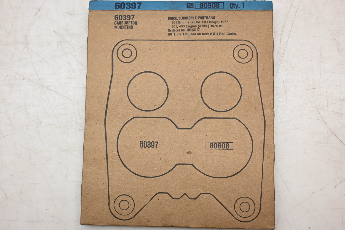 Fel-Pro 60397, 10013917 Carburetor Mounting Gasket NOS