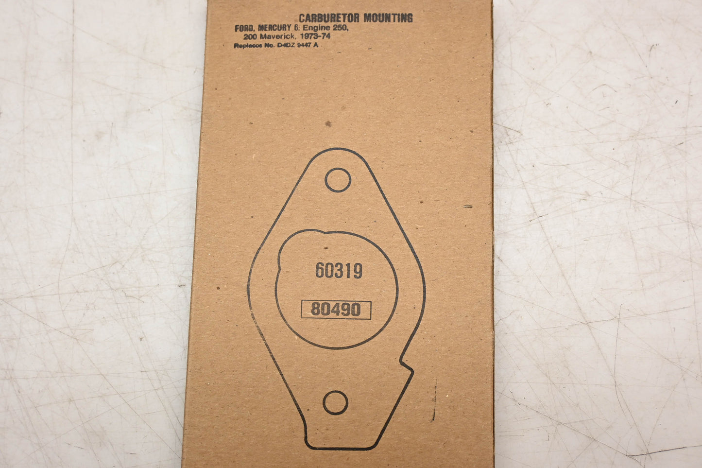 Fel-Pro 60319, D4DZ-9447-A, D4DE-9447-BA Carburetor Mounting Gasket NOS
