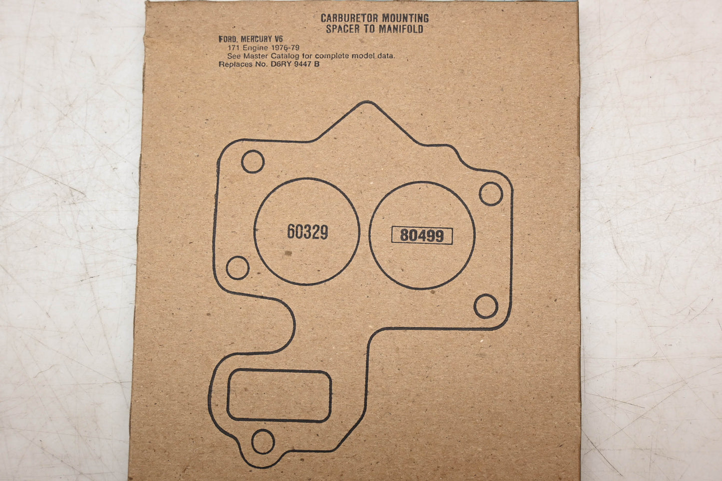 Fel-Pro 60329, D6RY-9447-B Carburetor Mounting Gasket NOS