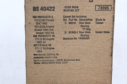 Fel-Pro BS 40422, 40422 Rear Main Bearing Gasket Kit NOS