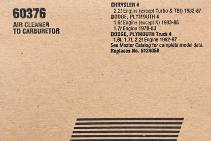 Fel-Pro 60376, 5124058 Air Cleaner Mounting Gasket NOS