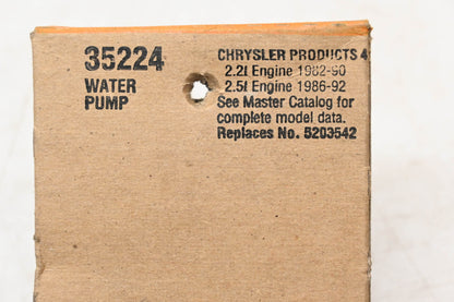 Fel-Pro 35224, 5203542 Water Pump Gasket NOS