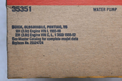 Fel-Pro 35351 Water Pump Gasket NOS