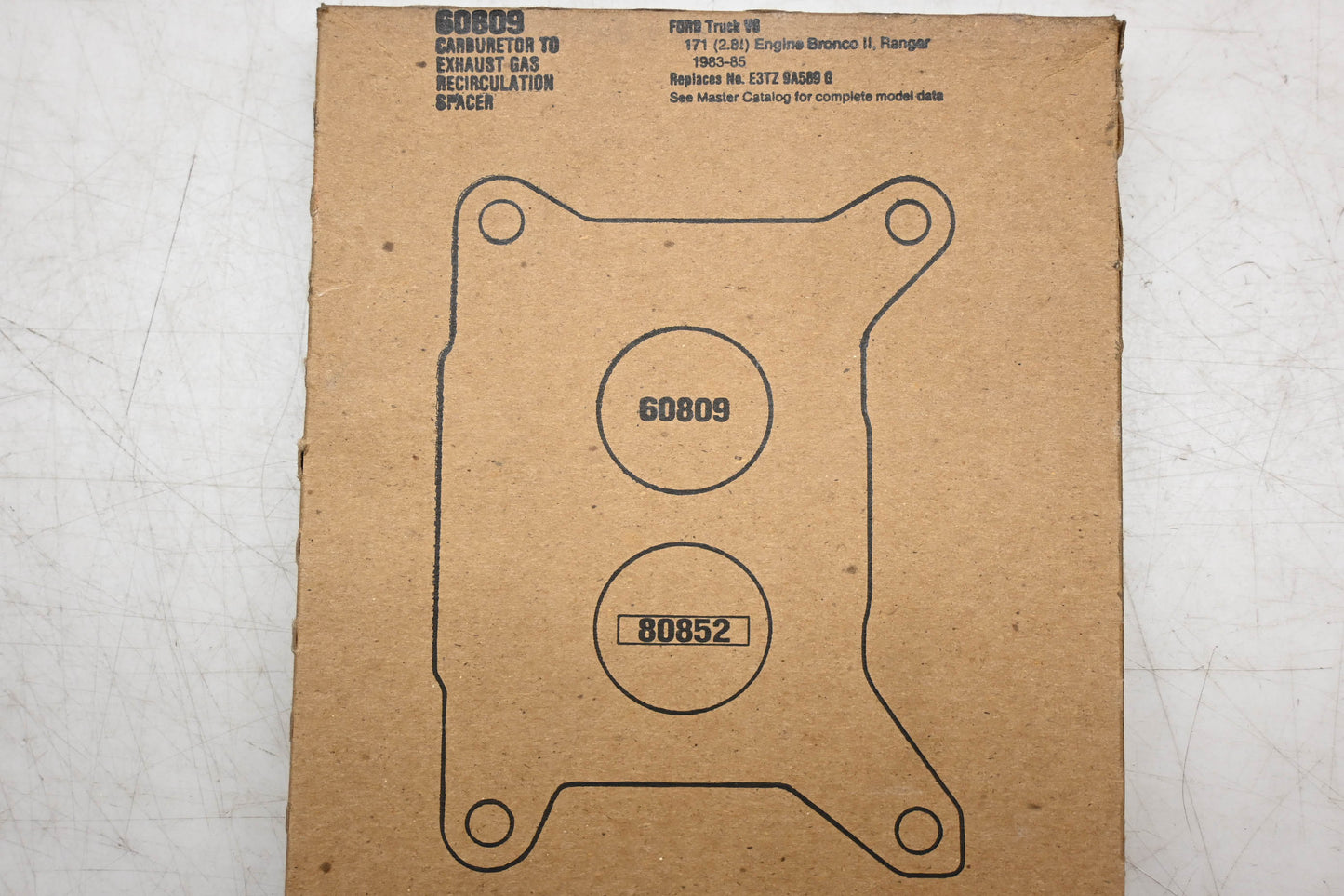 Fel-Pro 60809, E4TE-9A589-CA, E3TZ-9A589-G Carburetor Mounting Gasket NOS