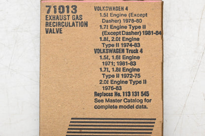 Fel-Pro 71013, 113-131-545 EGR Valve Gasket NOS