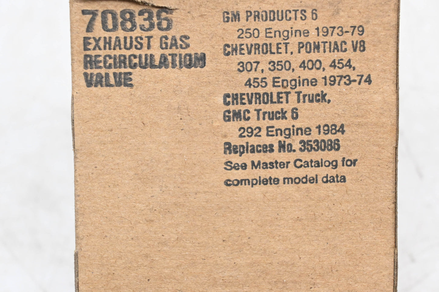 Fel-Pro 70836, 353086 EGR Valve Gasket NOS