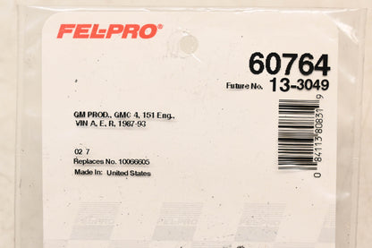 Fel-Pro 60764, 10066605 Fuel Injection Throttle Body Mounting Gasket NOS