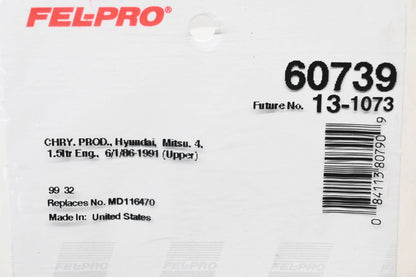 Fel-Pro 60739, MD116470 Carburetor Mounting Gasket NOS