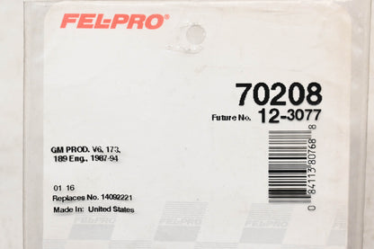 Fel-Pro 70208, 14092221, 12-3077 EGR Valve Gasket NOS