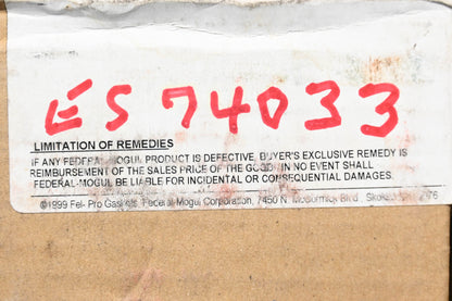 Fel-Pro ES74033, 74033 Head Bolt Kit NOS