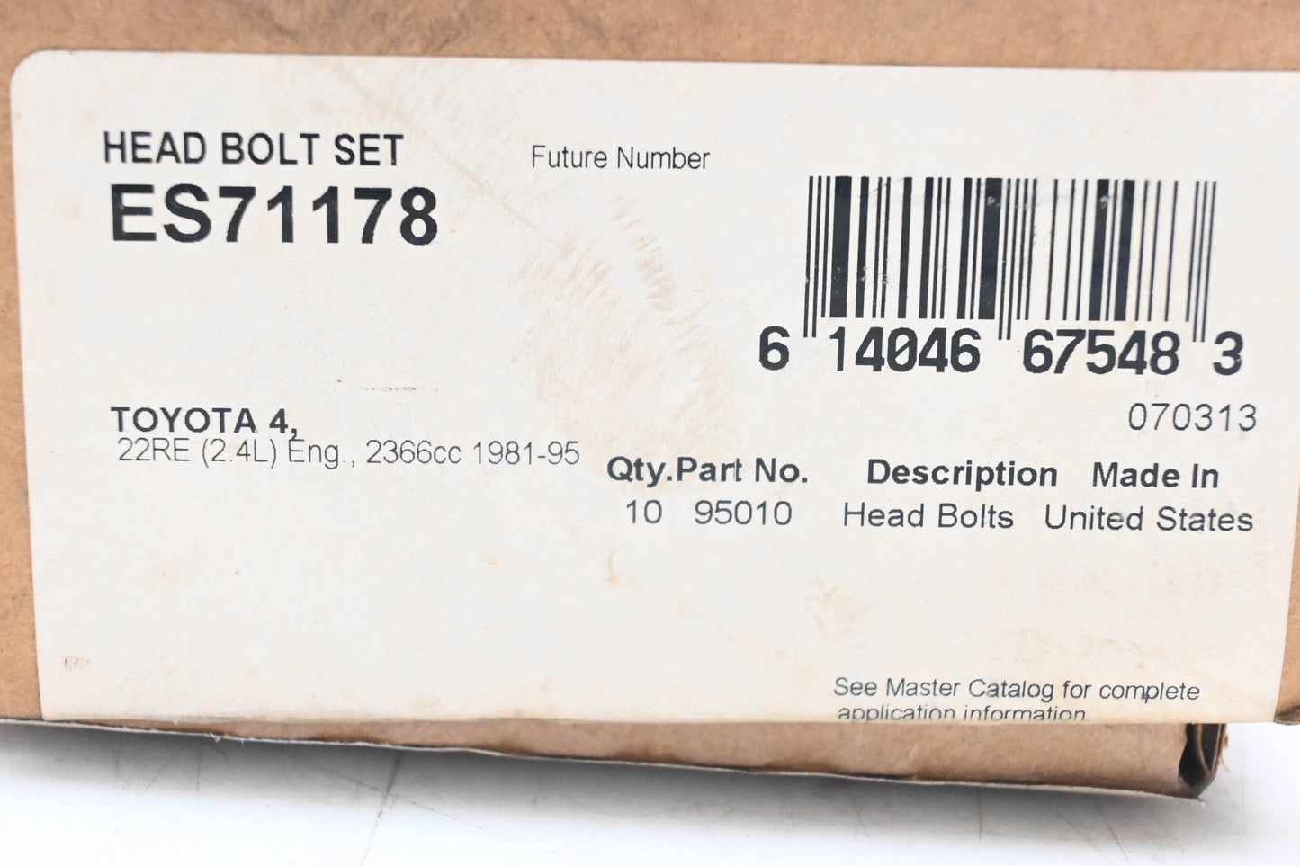 Fel-Pro ES71178 Head Bolt Kit NOS