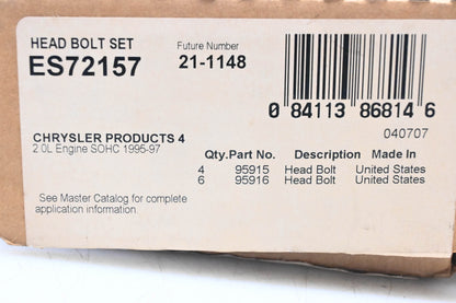 Fel-Pro ES72157, 21-1148 Head Bolt Kit NOS