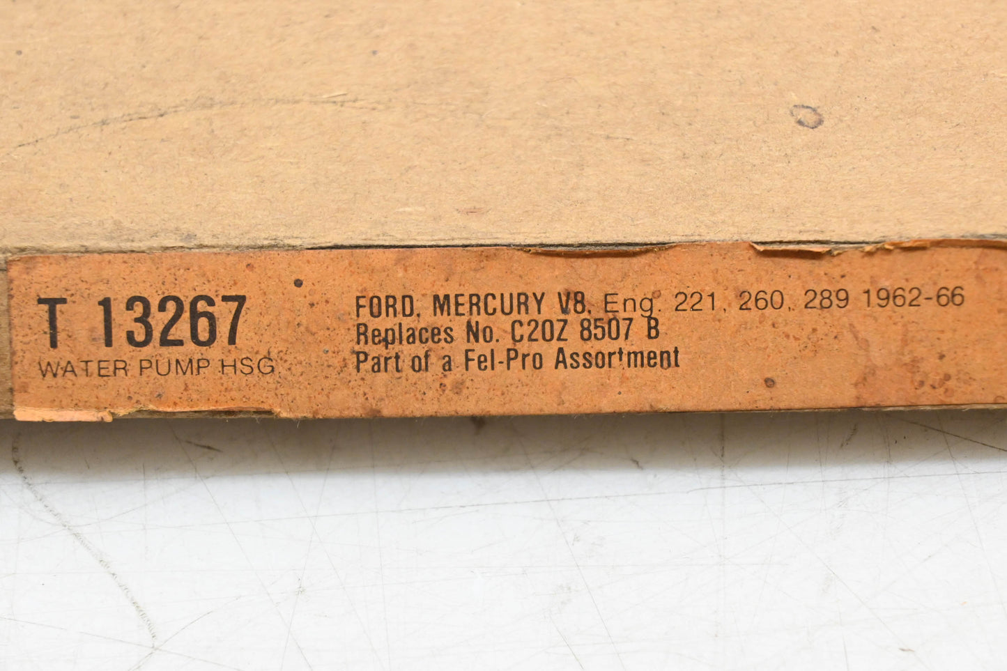 Fel-Pro 13267, C20Z-8507-B, T 13267 Water Pump Gasket NOS