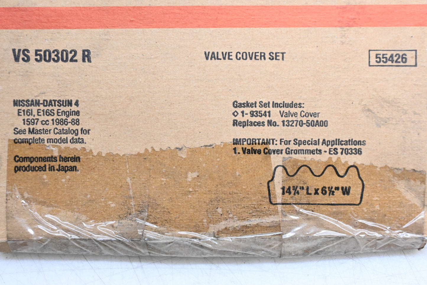 Fel-Pro VS 50302 R, 13270-50A00 Valve Cover Gasket NOS