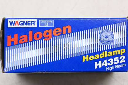 Wagner H4352 Halogen High Beam Headlight Assembly NOS