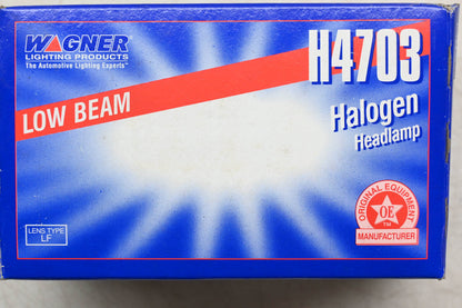 Wagner H4703 Halogen Low Beam Headlight Assembly NOS