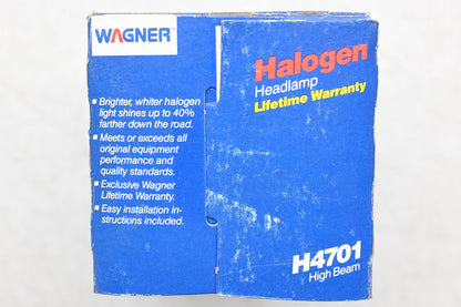 Wagner H4701 Halogen High Beam Headlight Assembly NOS